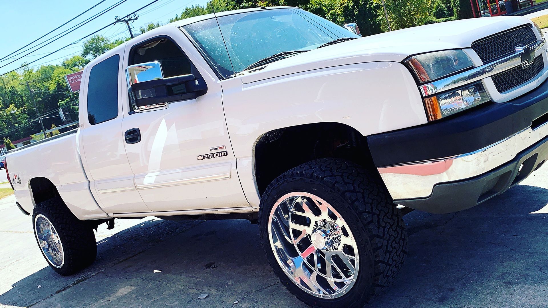 White Trailblazer truck