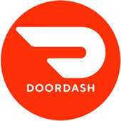 DoorDash logo: White