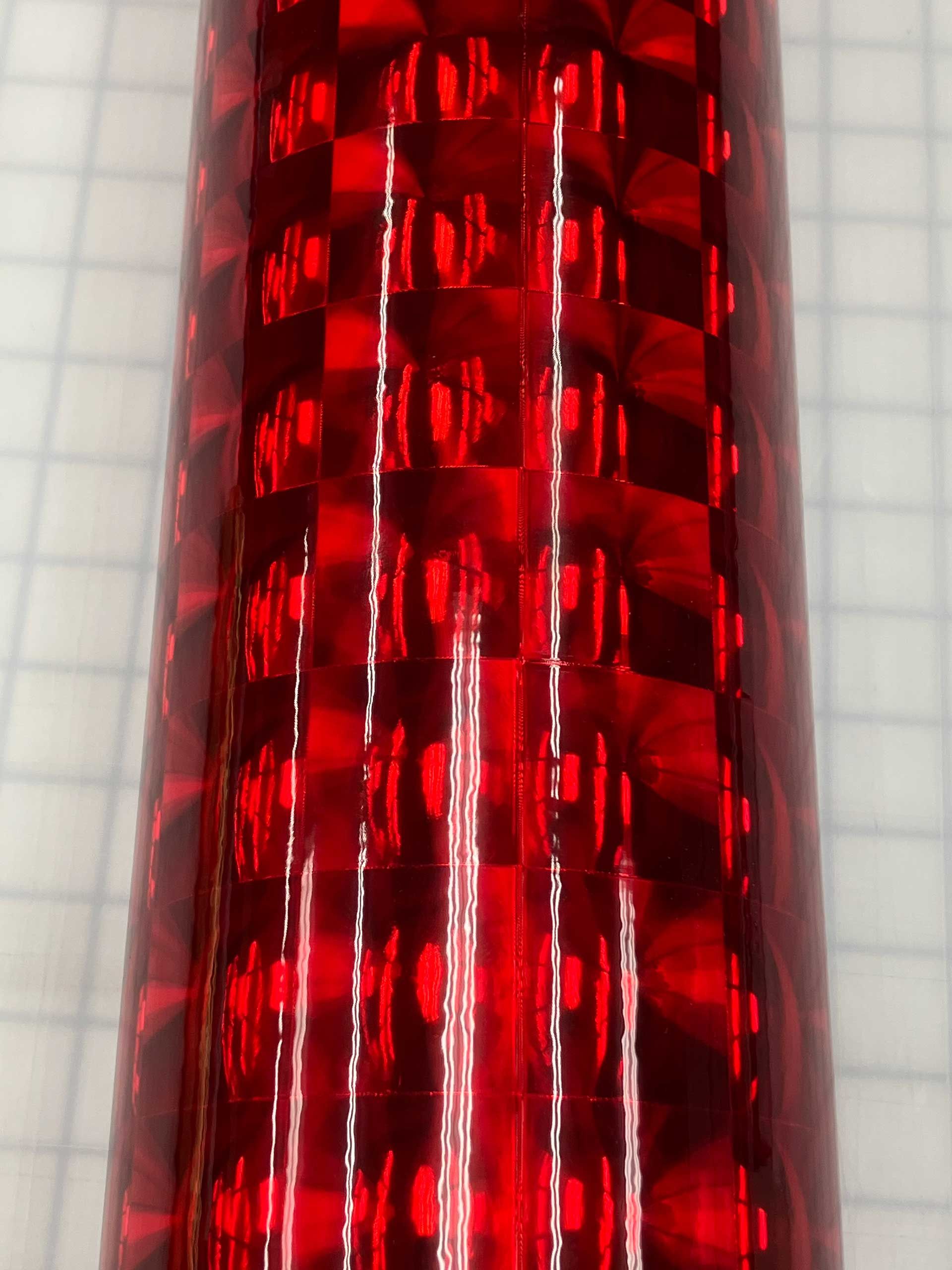Holographic Vinyl 1-Inch & 3/8-Inch Multilens Red