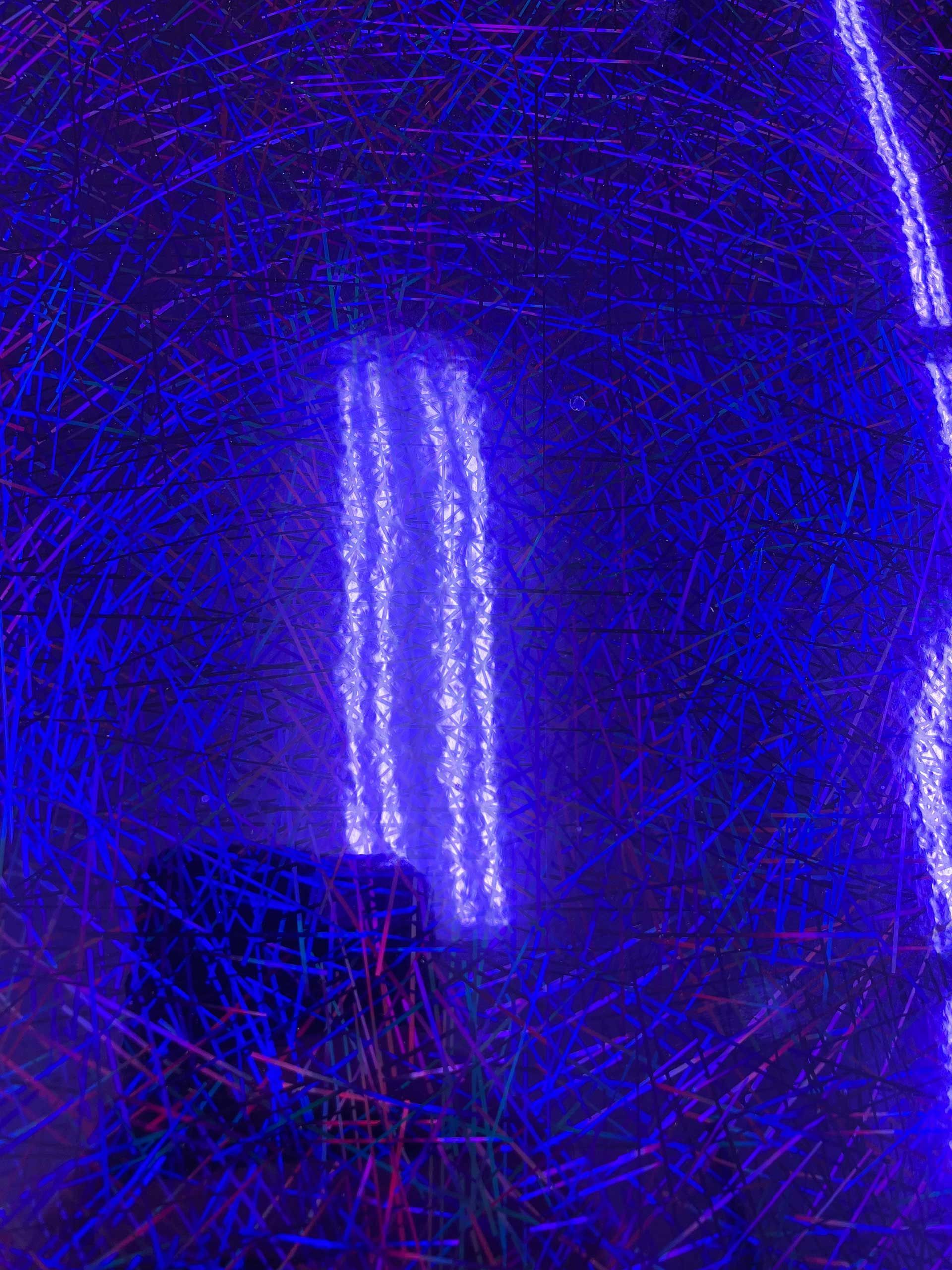 Holographic Vinyl Laser Sticks Dark Purple