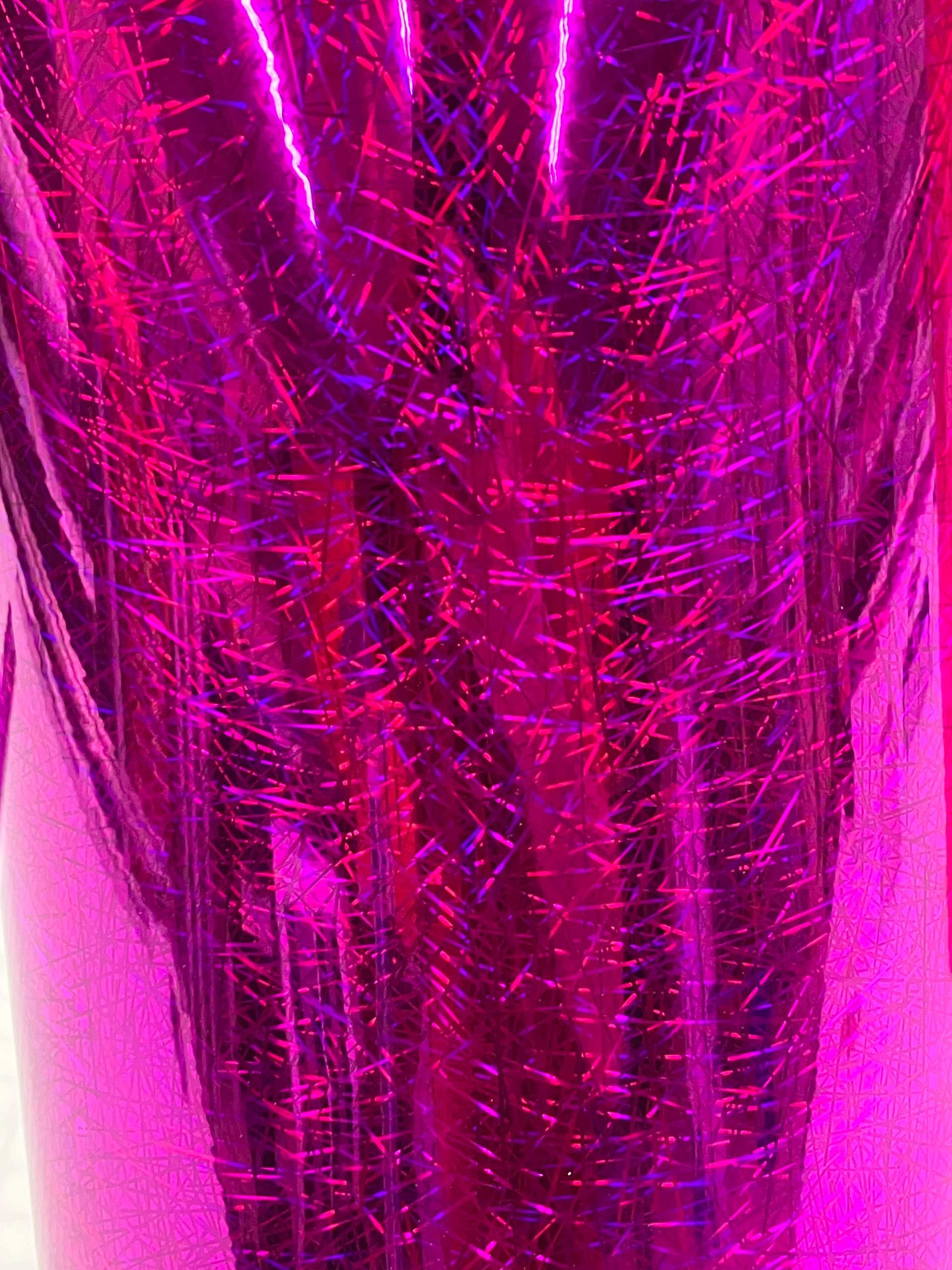 Holographic Vinyl Laser Sticks Purple