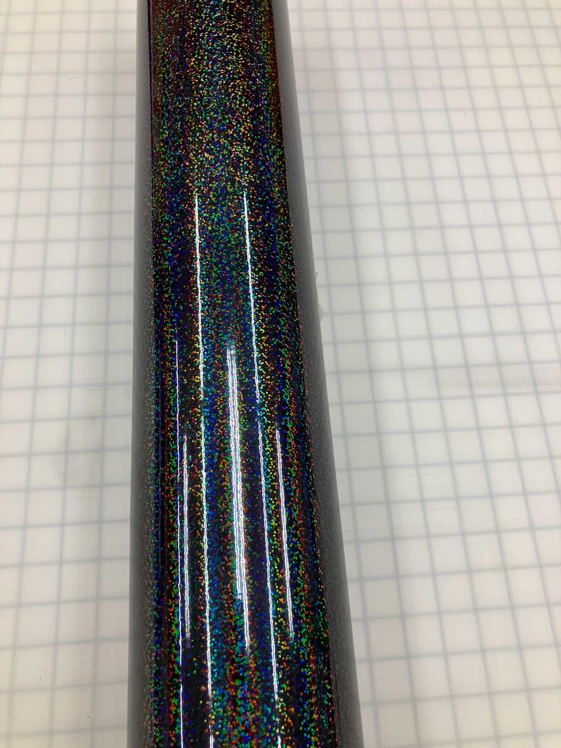 Holographic Vinyl Sparkle Black