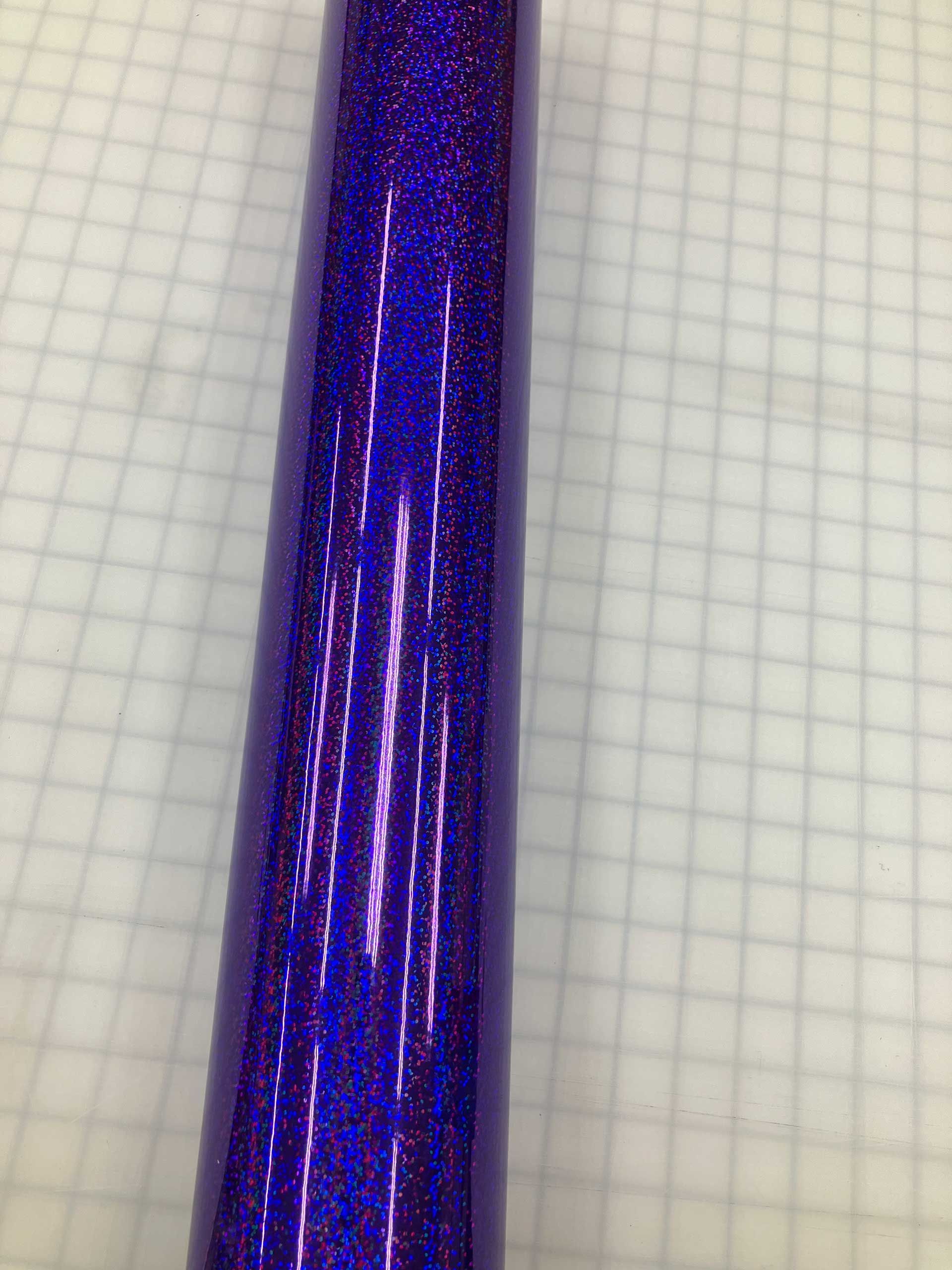 Holographic Vinyl Sparkle Dark Purple