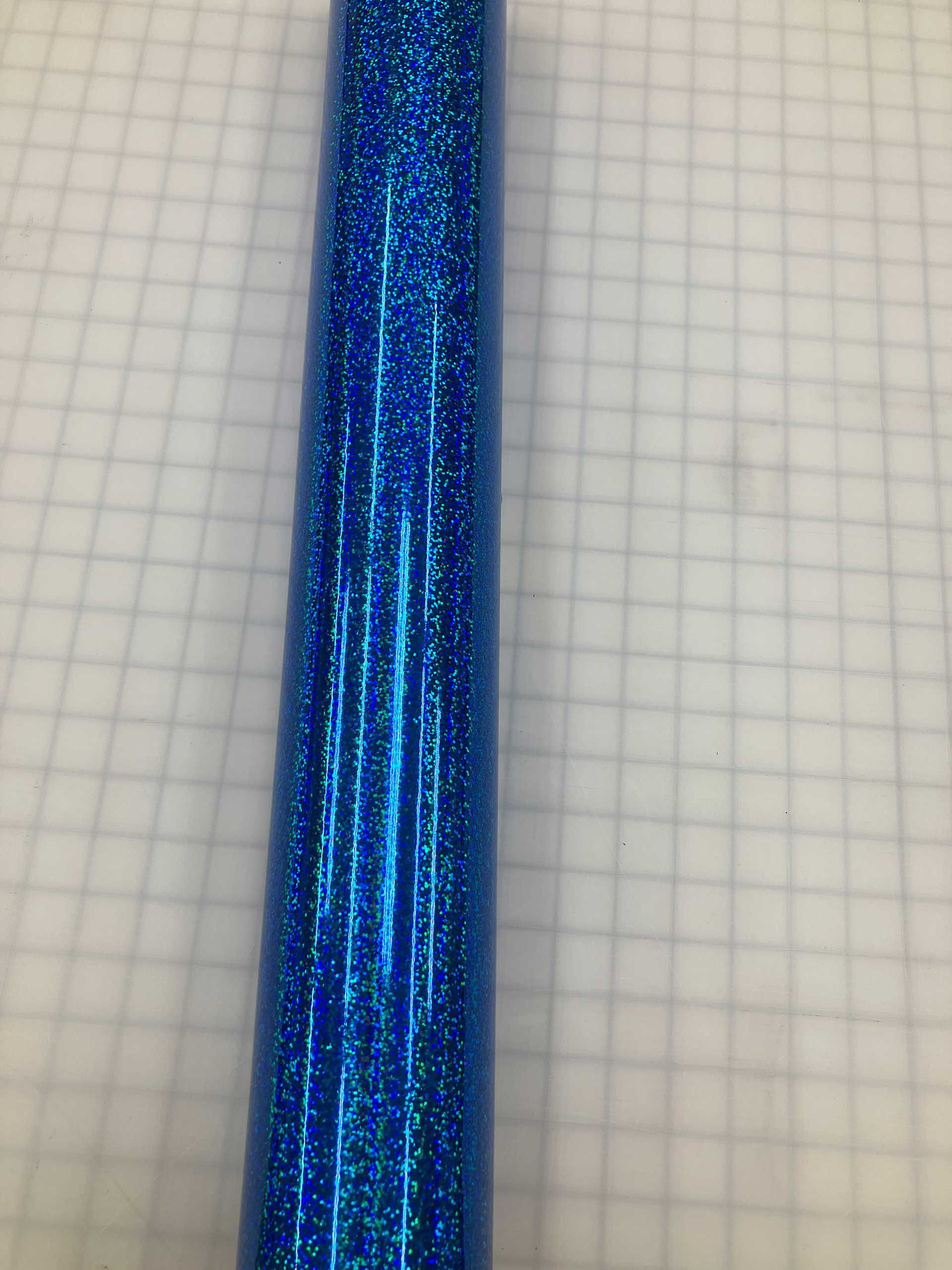 Holographic Vinyl Sparkle Flo Blue