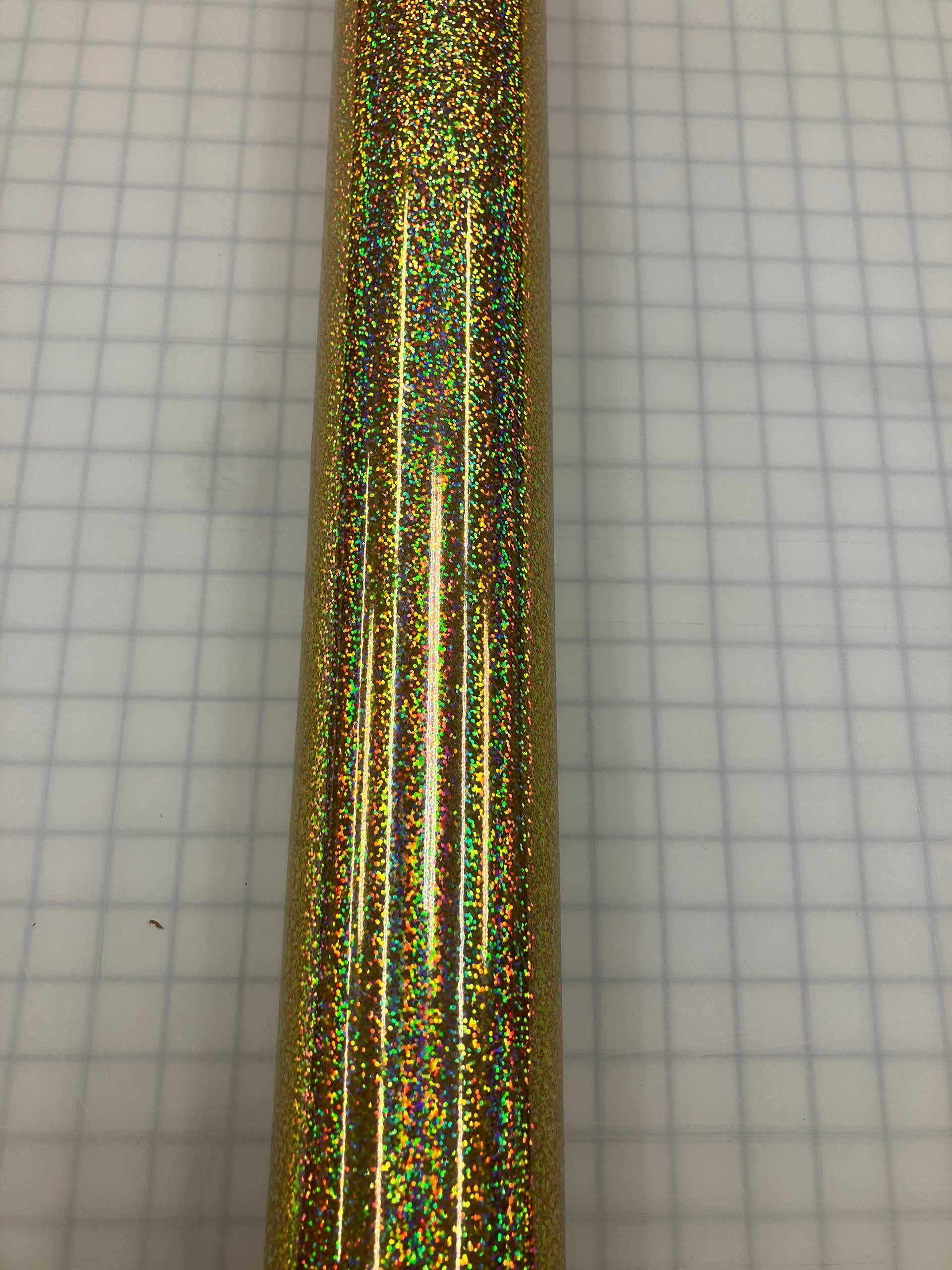 Holographic Vinyl Sparkle Gold