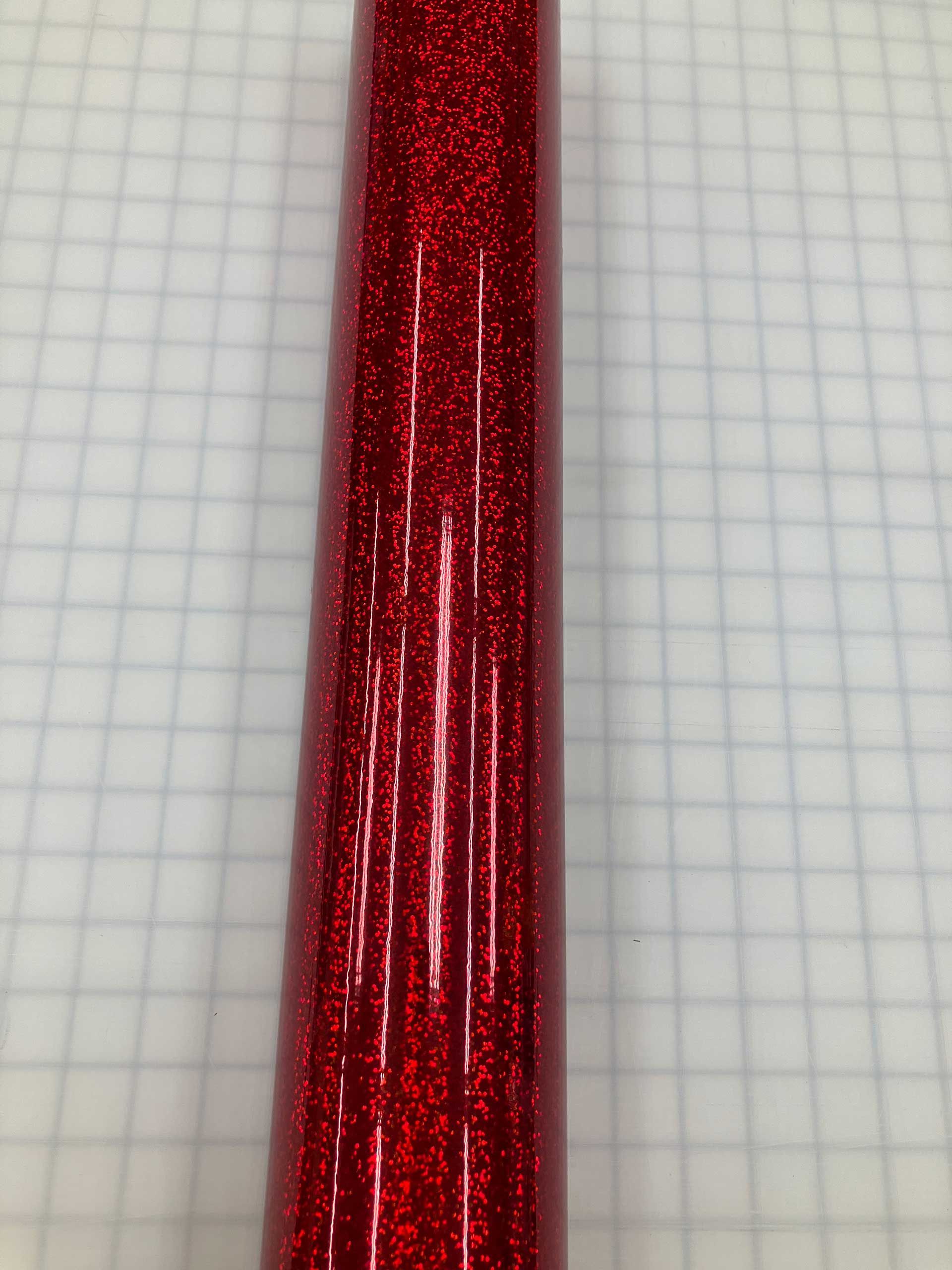 Holographic Vinyl Sparkle Red