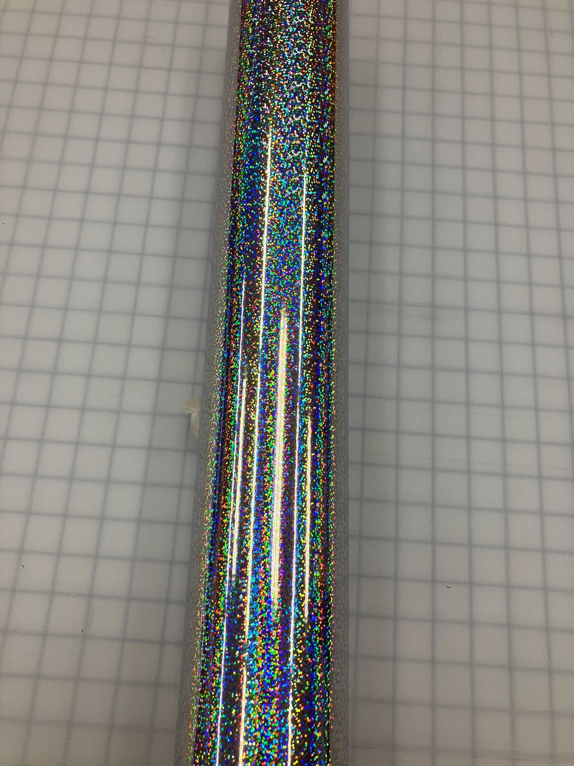 Holographic Vinyl Sparkle Silver