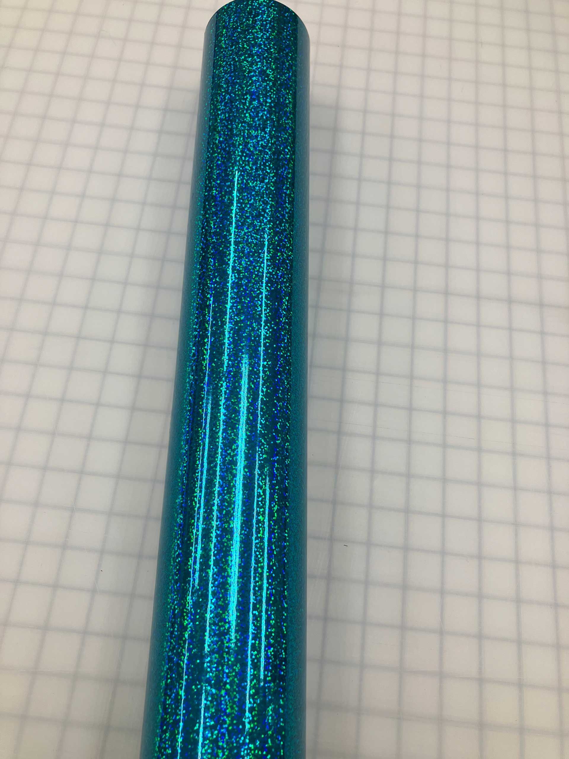 Holographic Vinyl Sparkle Teal