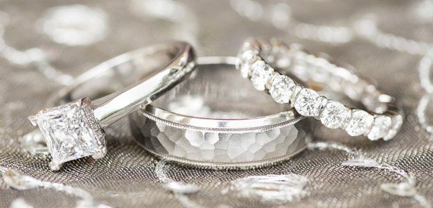 Diamonds used on wedding rings