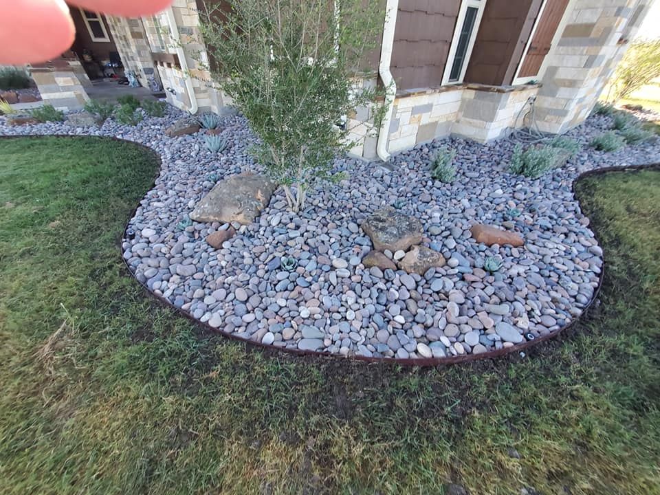 Pebbles landscaping