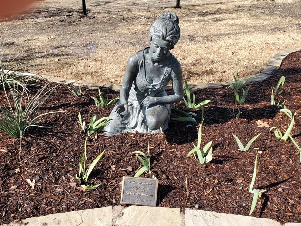 Landscape with monument