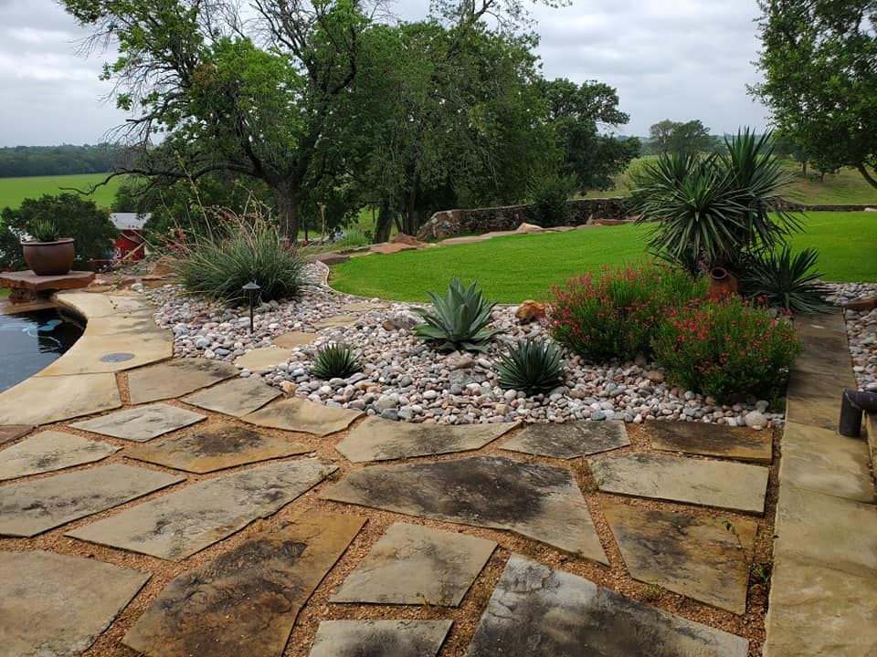 Concrete patio