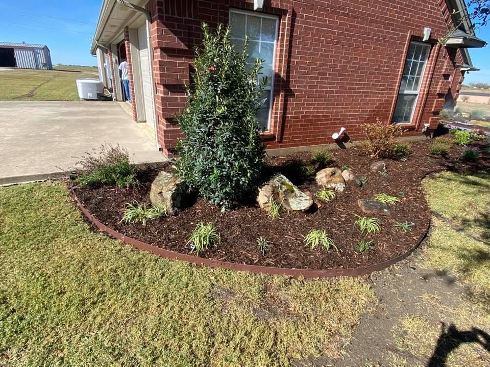 Well-maintained lawn