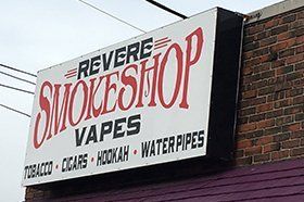 Revere Smoke Shop sign