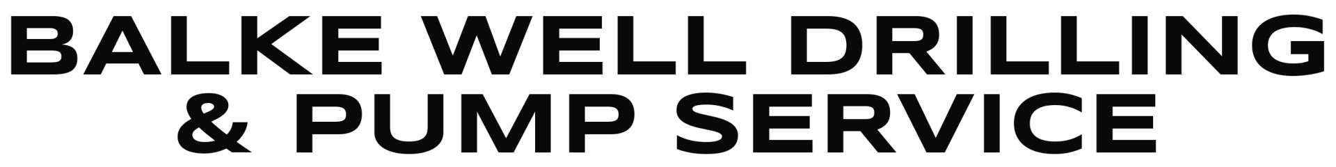 Balke well drilling & Pump Service - logo