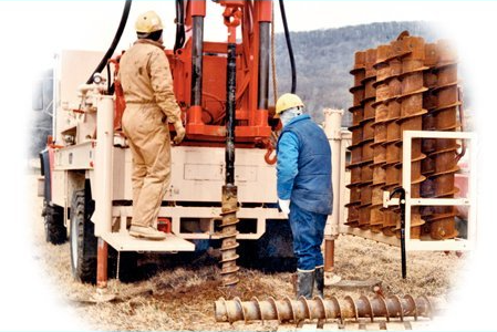 Well drilling workers