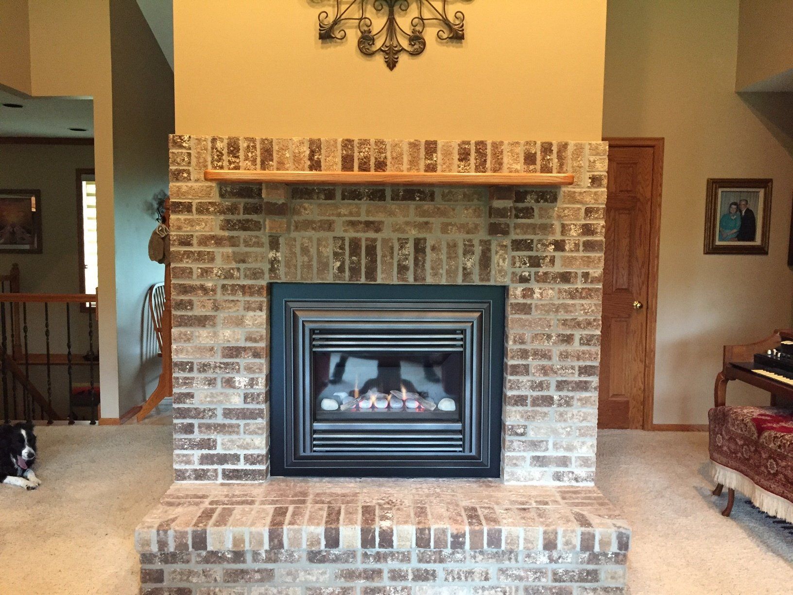 Stylish fireplace