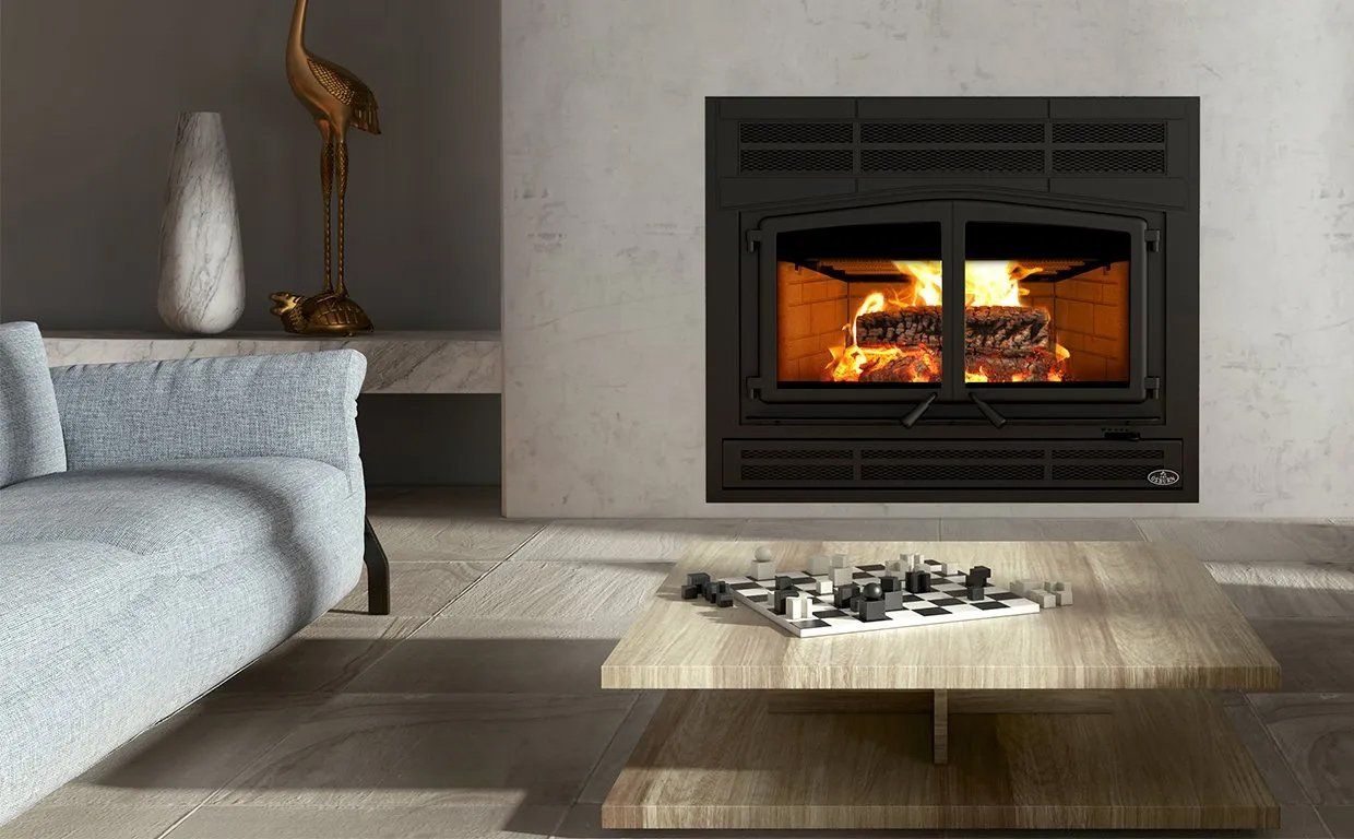 Stylish fireplace