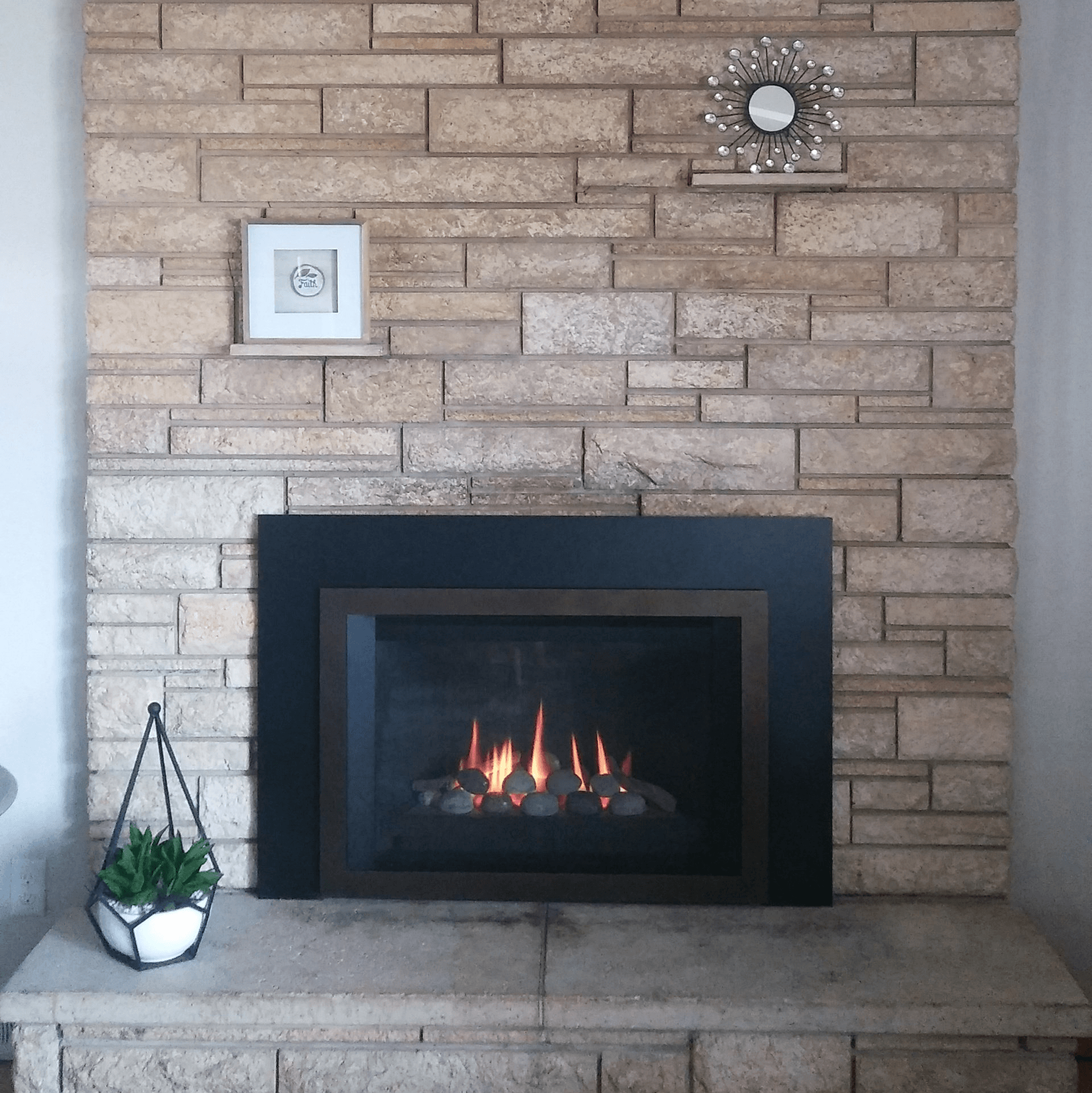 Elegant fireplace