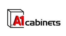 Logo for A1 Cabinets, featuring a red 