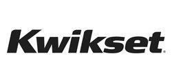 Kwikset logo in black text on a white background.