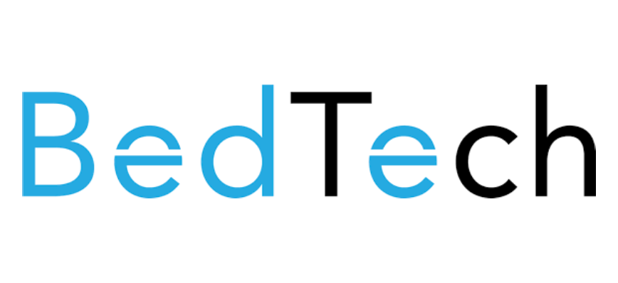 BedTech logo in blue and black text on a white background