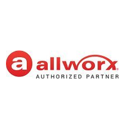 Allworx Authorized Partner logo in red and gray