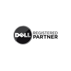 Dell Registered Partner logo in black, gray, and white