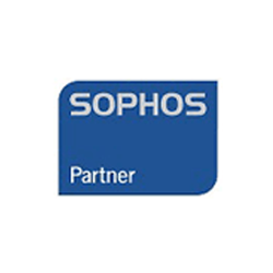Sophos Partner logo in a blue rounded square