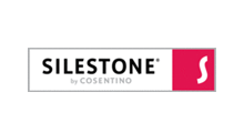 A logo for silestone by cosentino is shown on a white background.