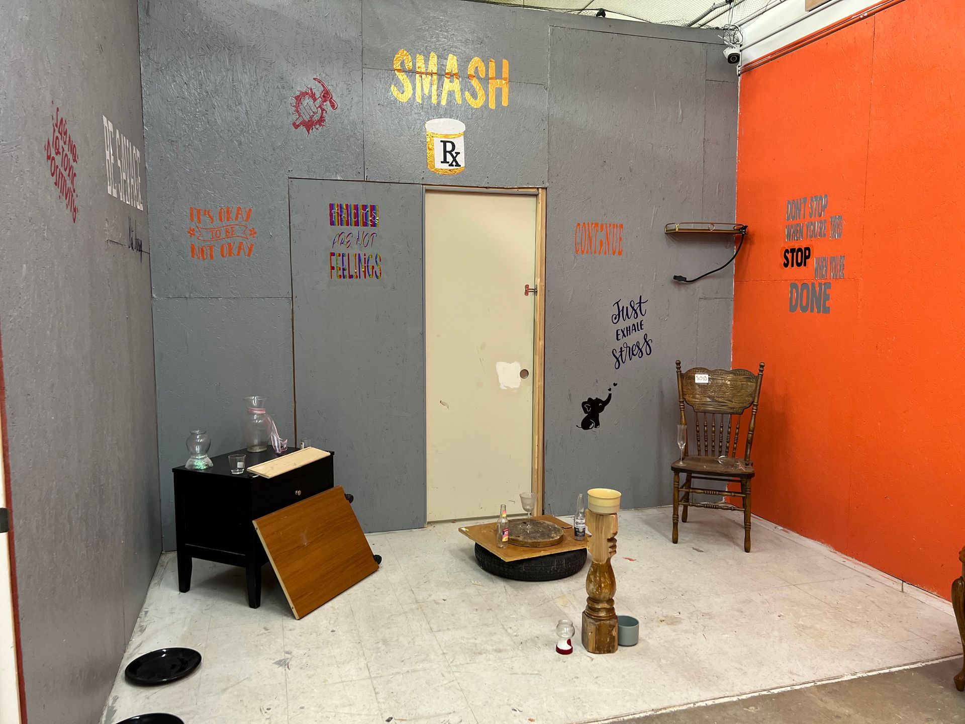 room filled with multiple wooden objects