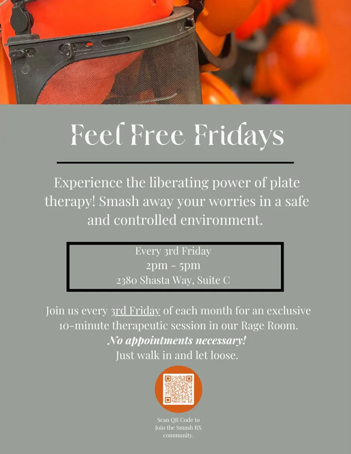 Orange-themed flyer for