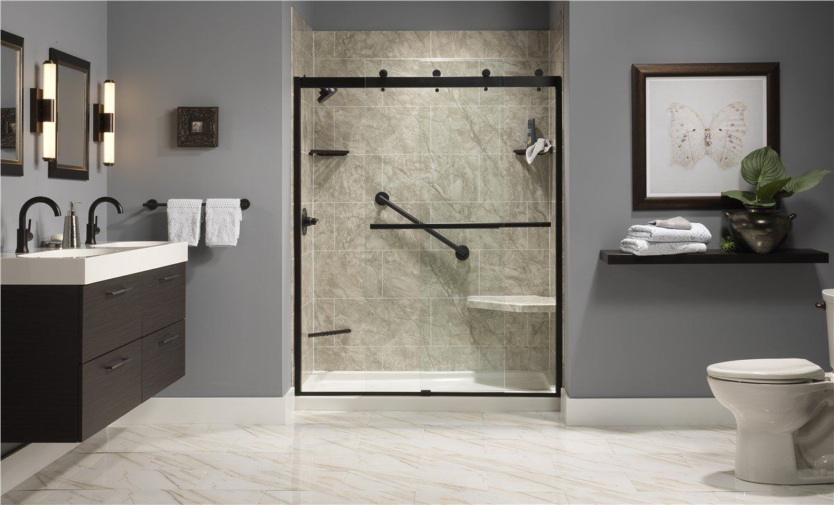 Bathroom shower doors