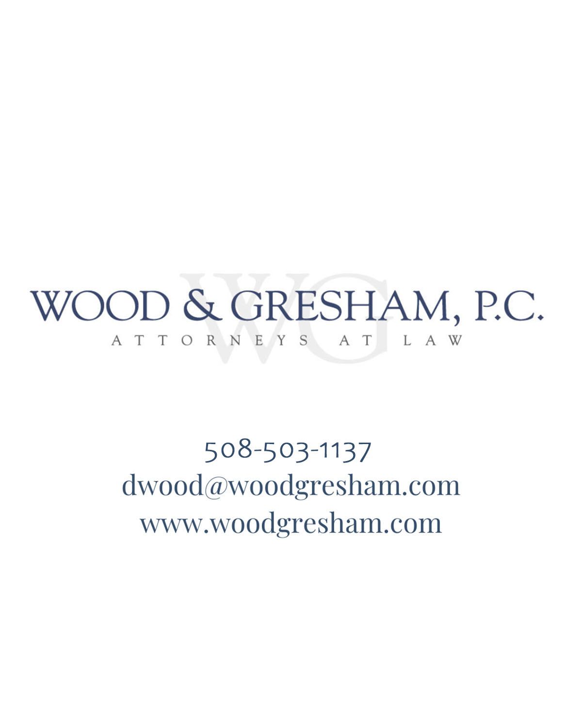 Wood & Gresham, P.C. Logo with contact info