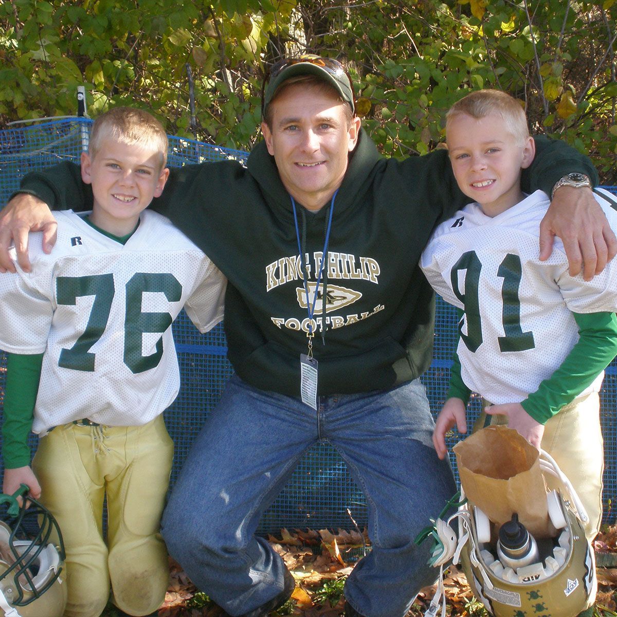 Dan Wood with his sons