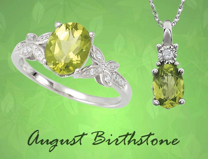 August Birthstones Peridot