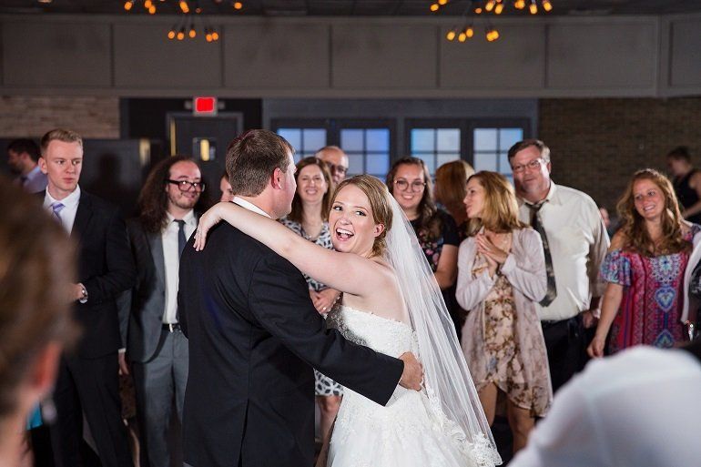 happy newly married couple