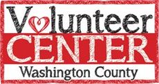 The logo for the volunteer center in washington county.