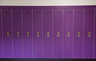 purple lockers