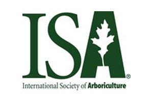 ISA logo with green letters and a leaf forming the A, plus International Society of Arboriculture text