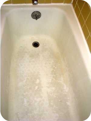 hardwater in tub