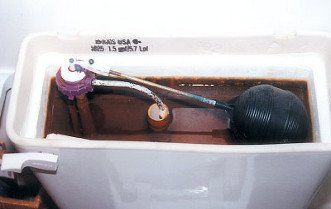manganese in toilet tank