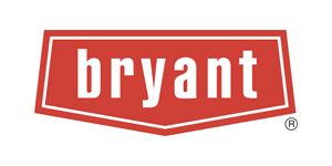 Bryant logo in white text on a red shield-shaped background