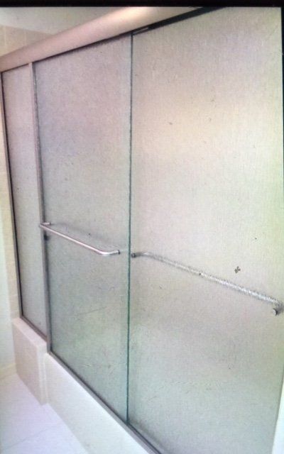 Shower glass door