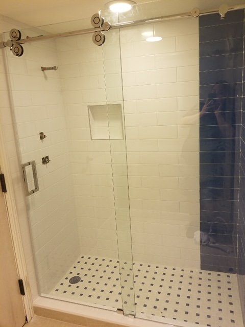 Framed shower door