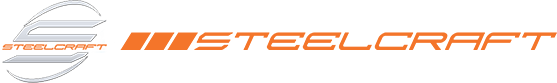 Steelcraft logo in orange and gray.