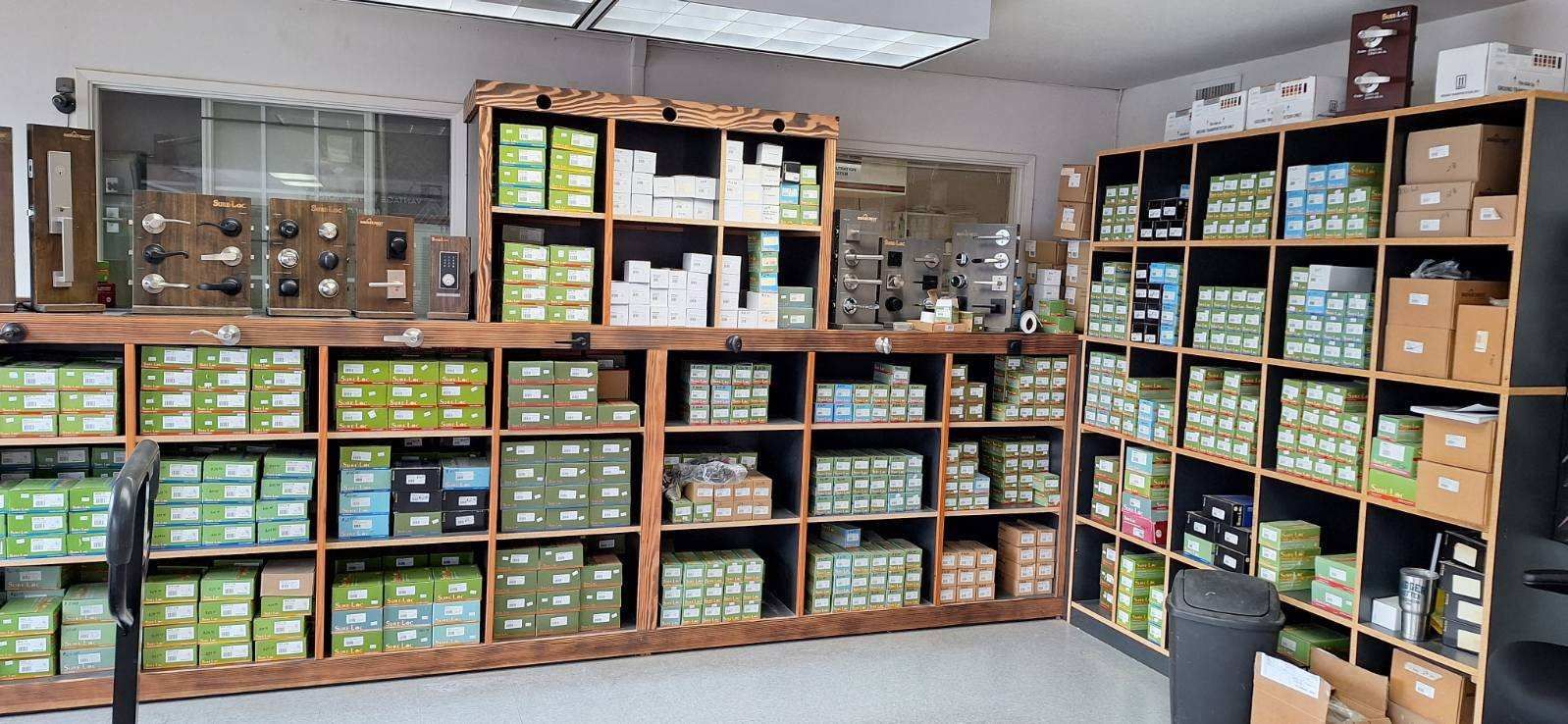 A store filled with lots of shelves and boxes.