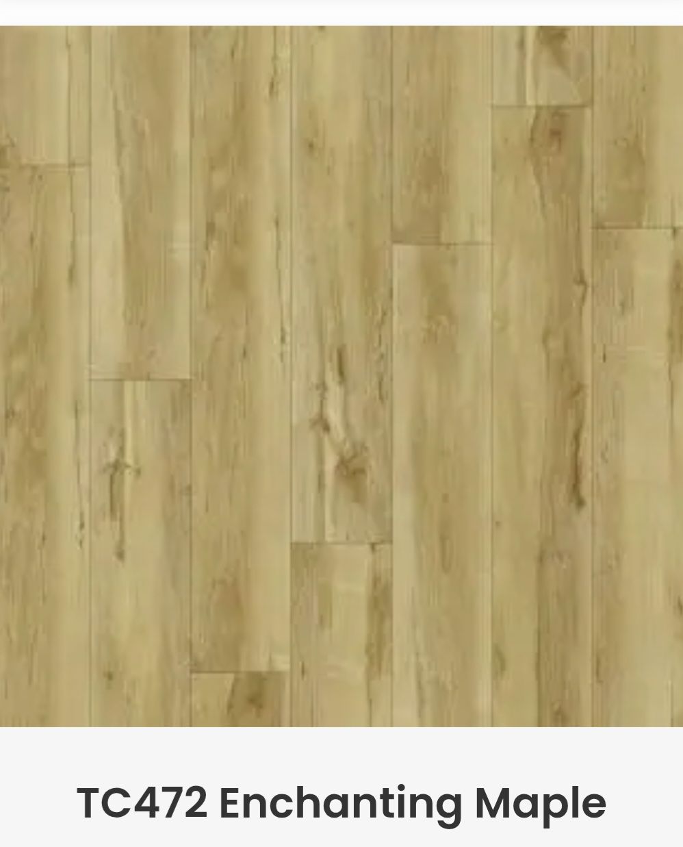 A sample of light, tan-colored wood flooring planks with a natural wood grain pattern