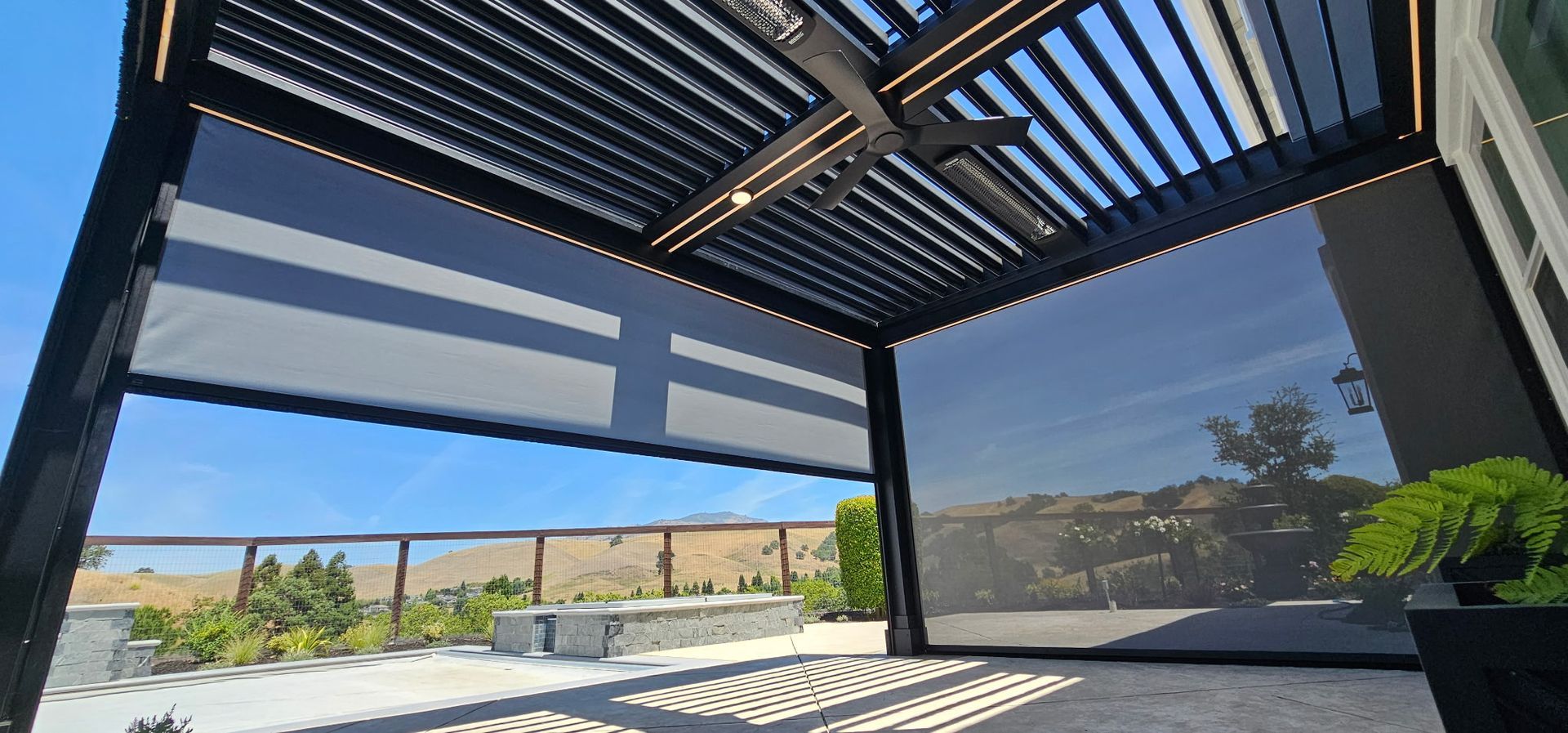louvered roof