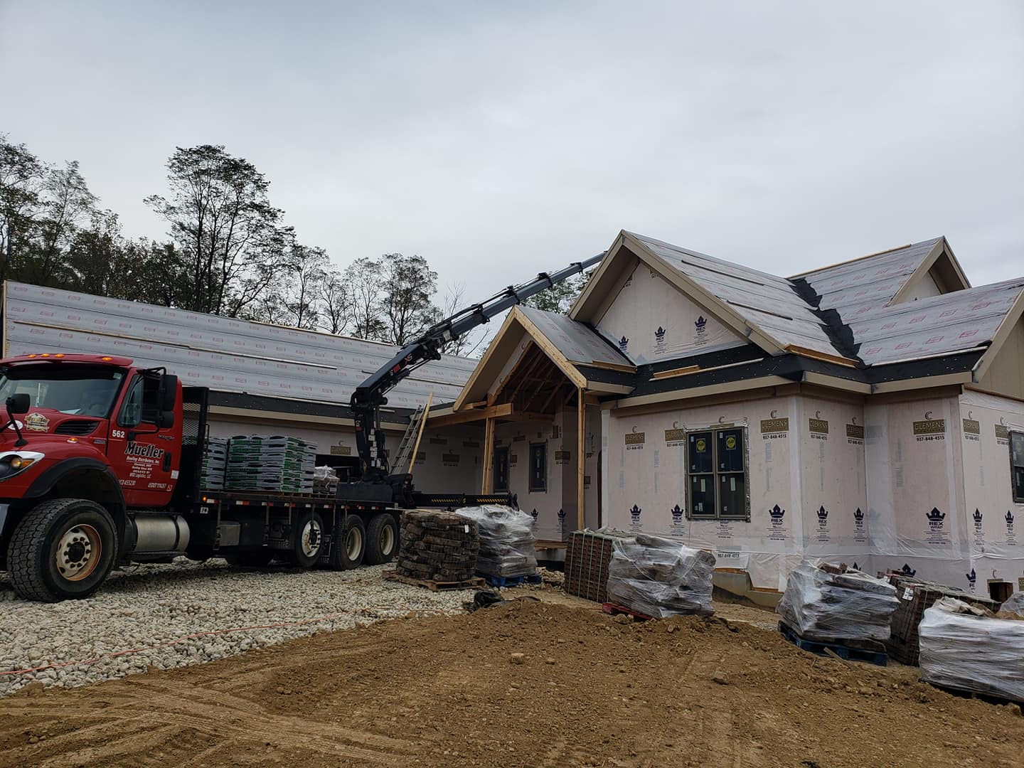 House being constructed